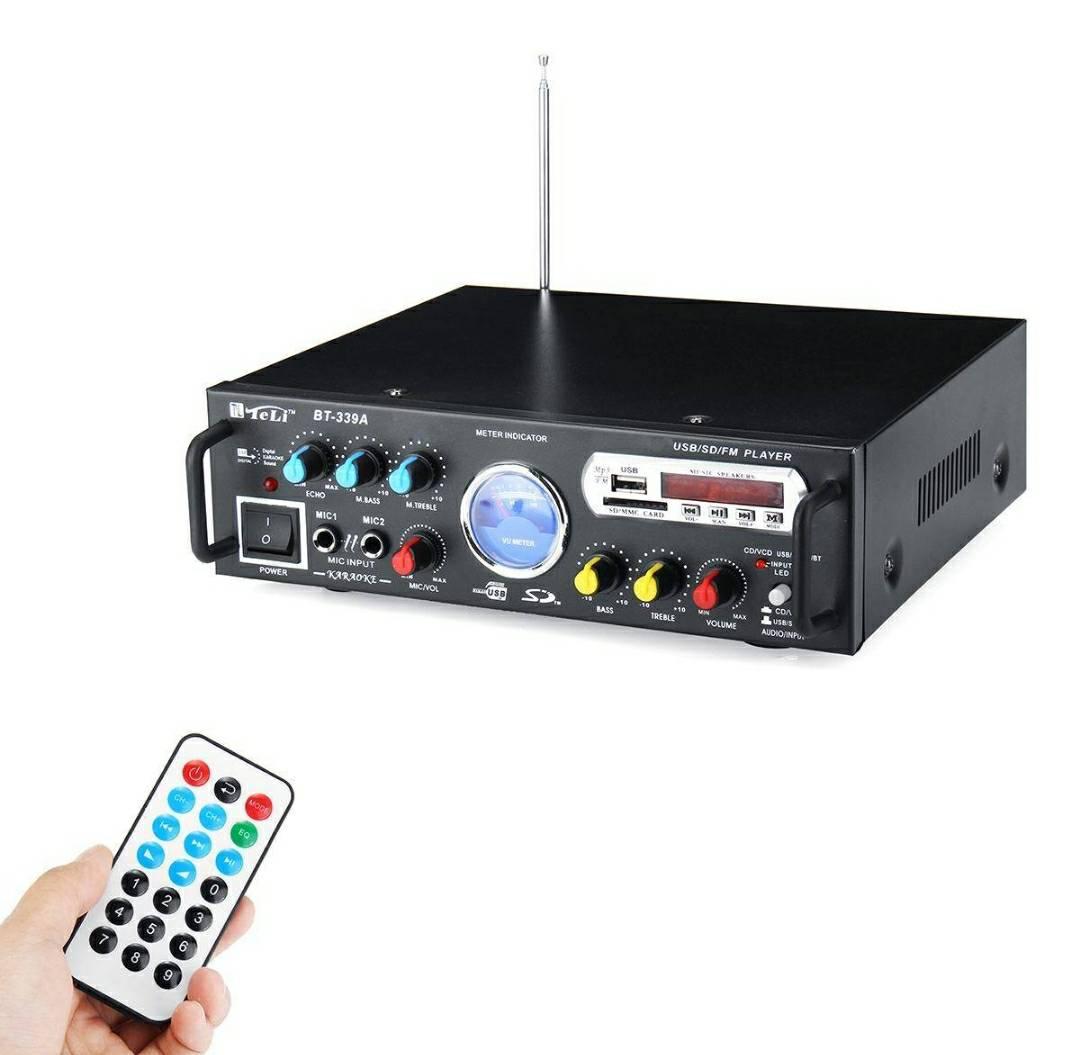 Stereo audio pojačalo sa digitalnim LED displejem i podešavanjem zvuka.