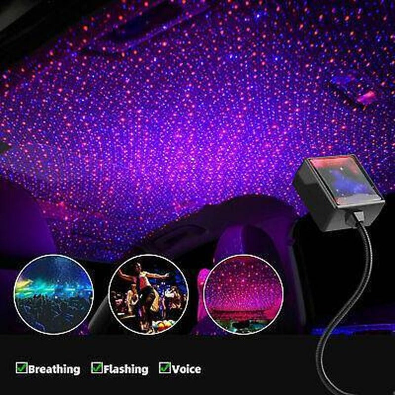 Laser Projektor Zvezdano Nebo za Auto na USB - Ambijentalno Zvezdano Nebo