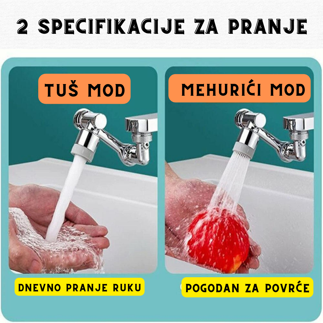Usmerivač vode za slavinu sa dva režima mlaza.