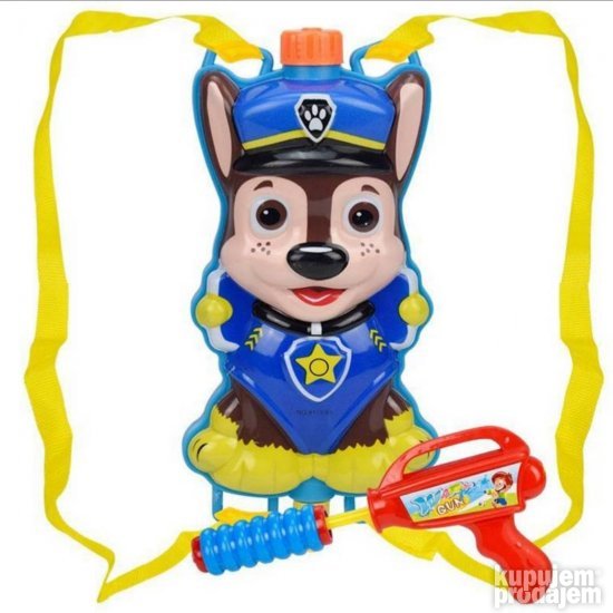 Puška za igru s vodom sa rezervoarom i motivom iz Patrolnih šapa.