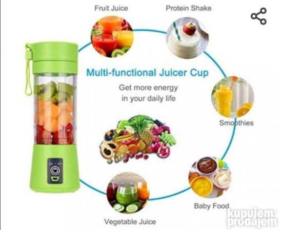 Mini blender za pripremu napitka od voća ili povrća.