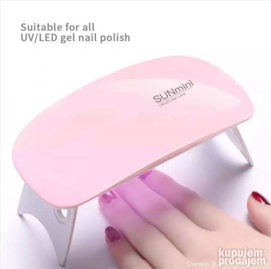 Sun Mini lampa za nokte sa šest LED dioda i USB povezivanjem.