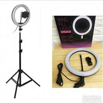 Prstenasto LED svetlo od 30 cm sa postoljem za fotografisanje i snimanje.