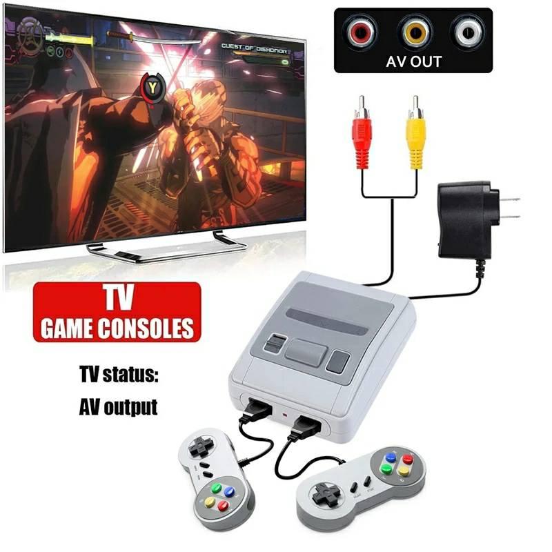 EONY retro konzola koja se napaja punjačem od 5 V.