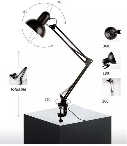 Stona lampa sa fleksibilnom konstrukcijom i grlom E27.