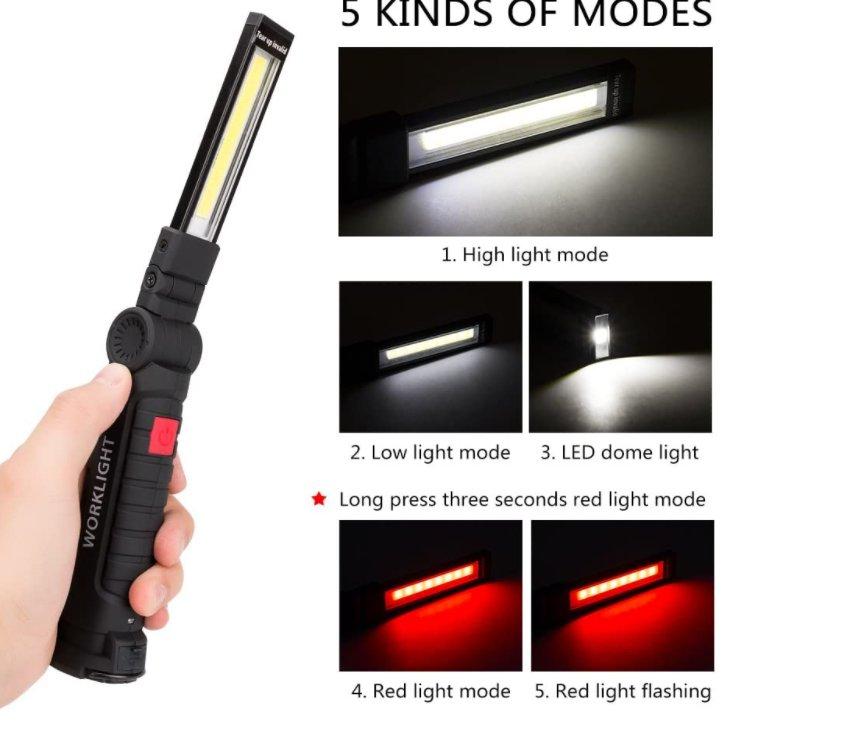 Zglobna LED lampa namenjena je usmeravanju svetla ka mestu rada.