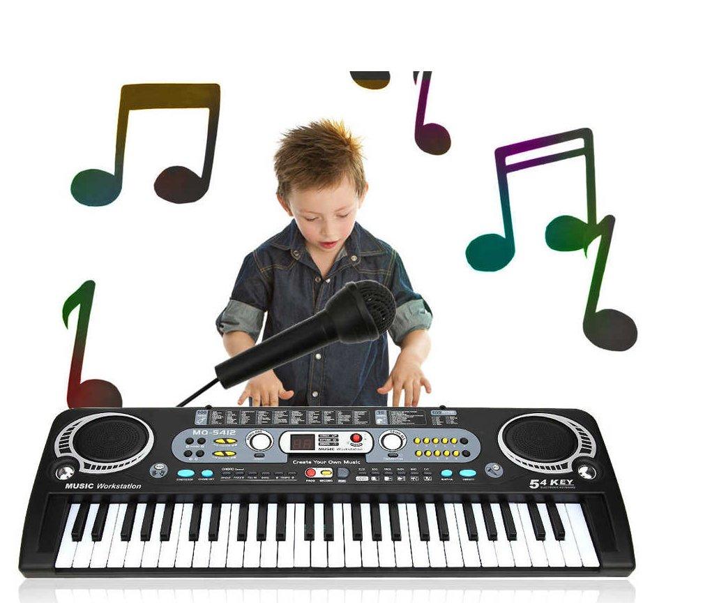 Dečija muzička klavijatura prikazana je kao instrument za igru.