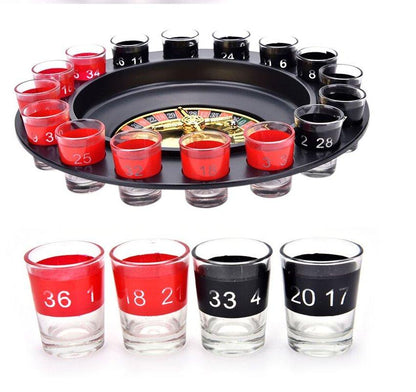 Set za društvenu igru ruleta sa čašicama i kuglicama.