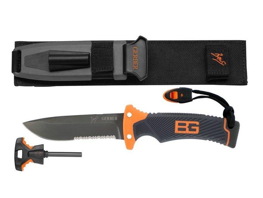 Nož za preživljavanje Bear Grylls ULTIMATE sa nazubljenim delom sečiva.