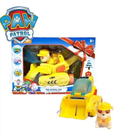 Muzičko vozilo sa figuricom Rubble iz Patrolnih šapa.