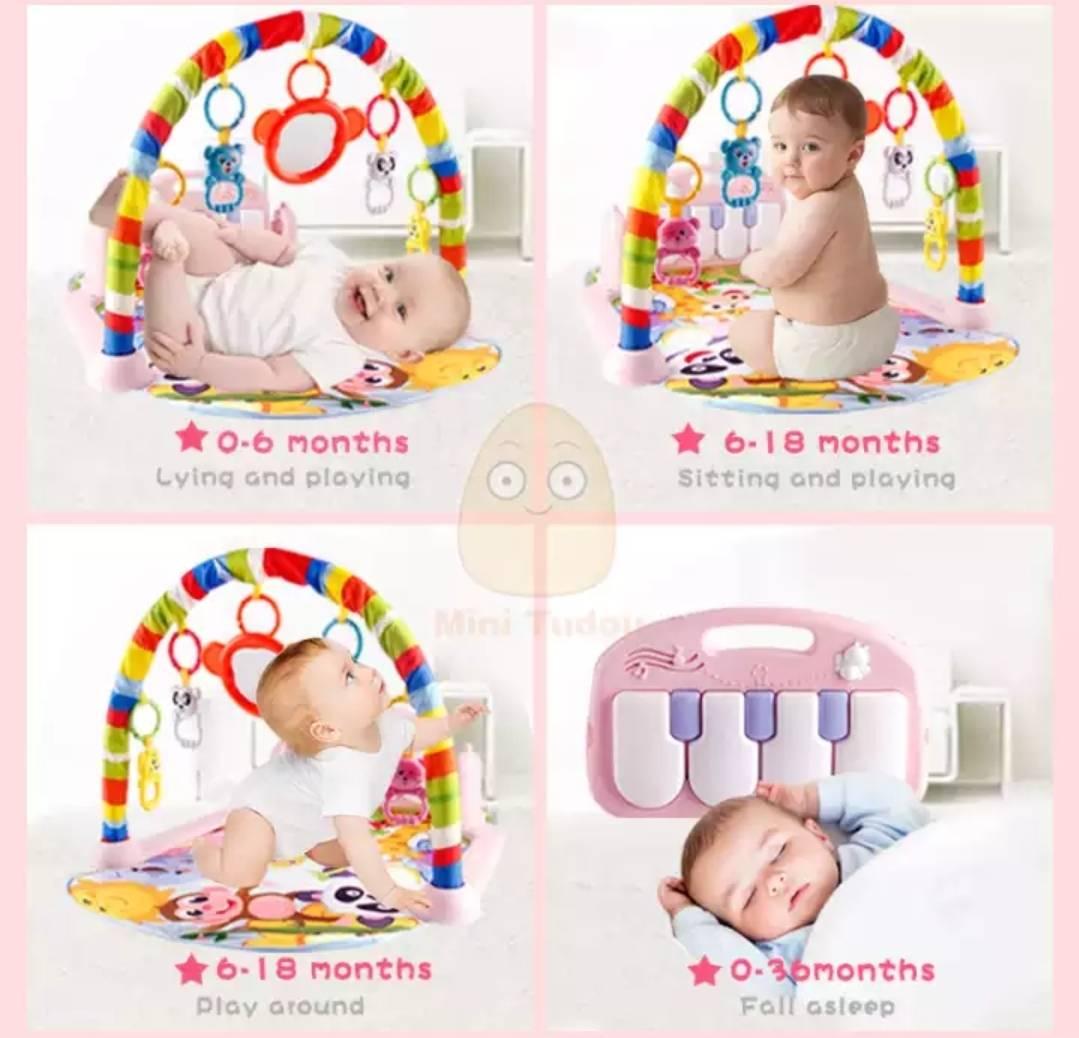 Muzička ležaljka za bebe koja se napaja sa tri AA baterije.