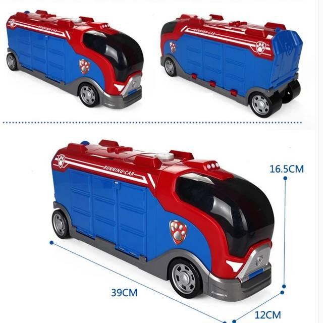Set za igru Patrolne šape čine autobus, Rider i šest figurica.