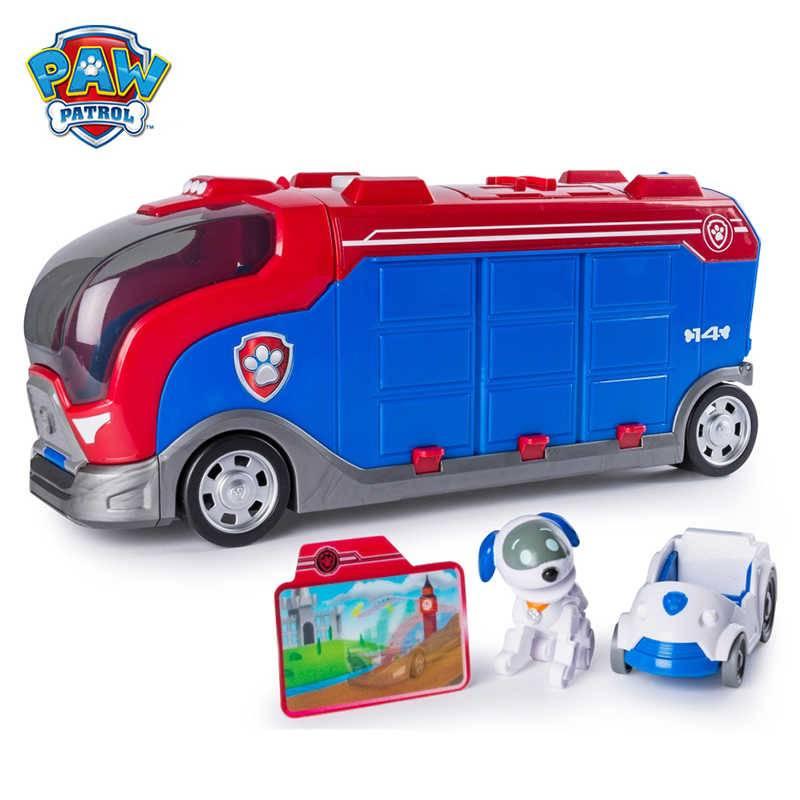 Autobus sa Riderom i šest figurica Patrolnih šapa čini ovaj komplet za igru.