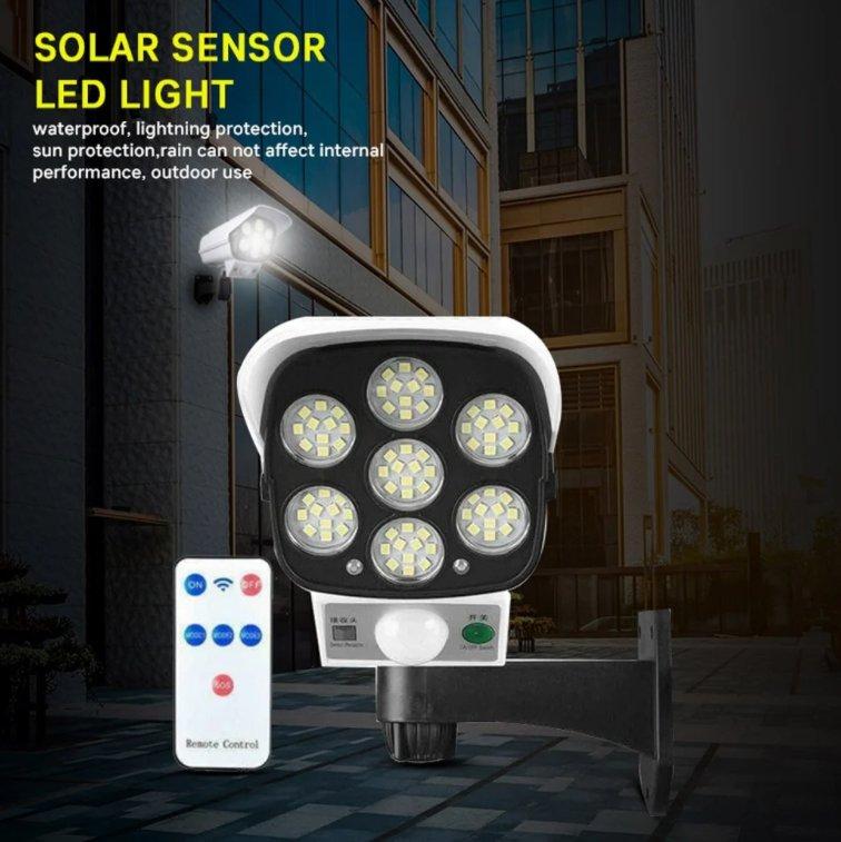 Solarno napajana LED lampa sa senzorom pokreta za garažu.