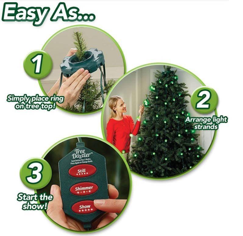 Daljinskim upravljačem biraju se efekti i boje Tree Dazzler sijalica.