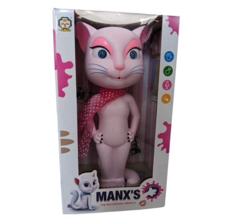Talking Angela, brbljiva maca predstavljena kao igračka.