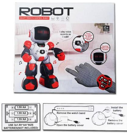 Robot sa kontrolom preko daljinskog upravljača u obliku sata.