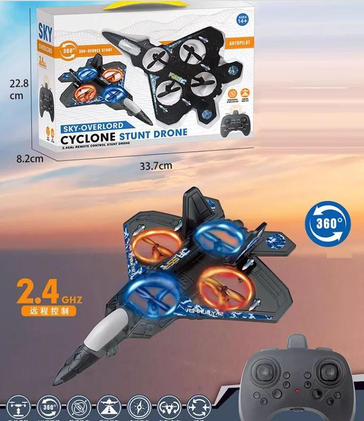 Avion-dron na daljinsko upravljanje za let i akrobatske manevre.