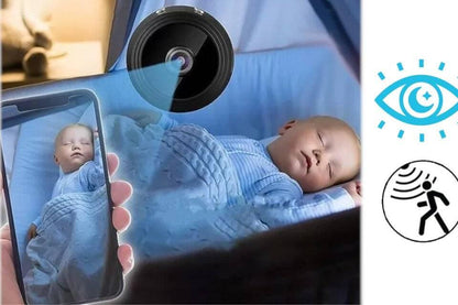 Mini kamera sa infracrvenim svetlima za noćni režim.