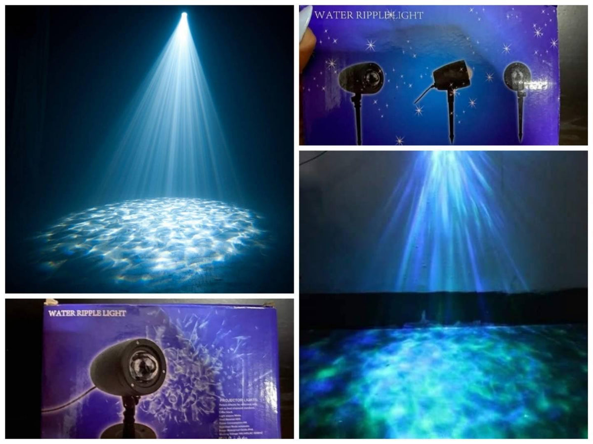 Laser projektor namenjen stvaranju bele svetlosti nalik vodi.