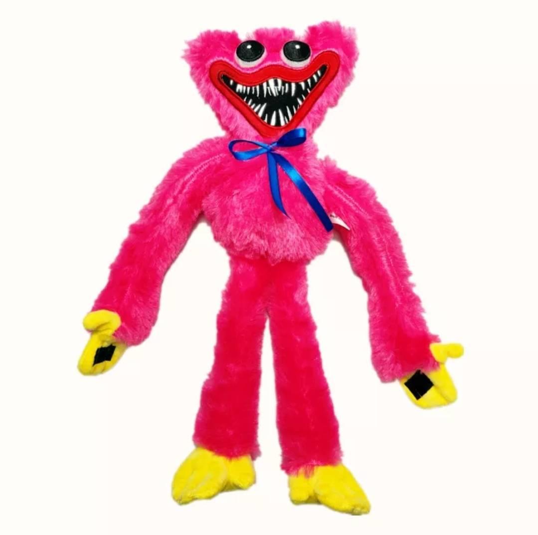 Na slici je plišana igračka sa likom Huggy Wuggyja.