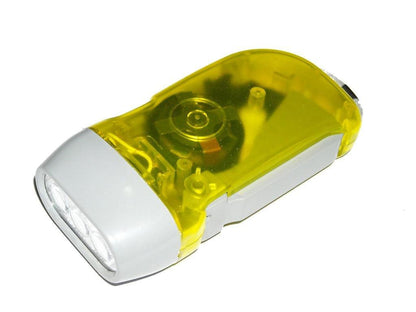 Ručna LED lampa sa polugom za dopunjavanje baterije.