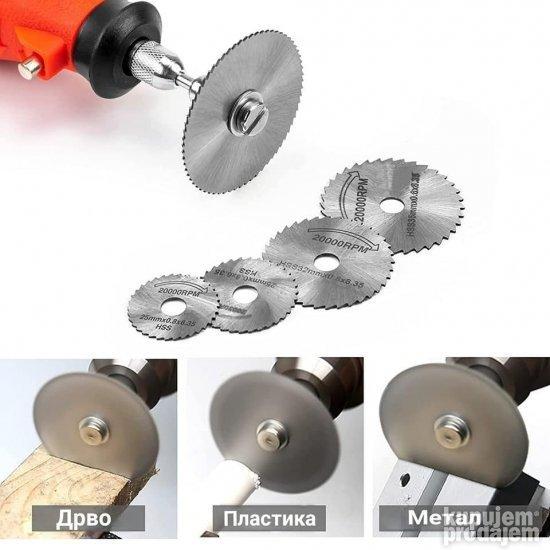 Set kružnih testera za obradu metala, drveta, plastike i sličnih materijala.