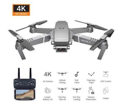 Sklopivi dron E68 sa prednjom i donjom kamerom.
