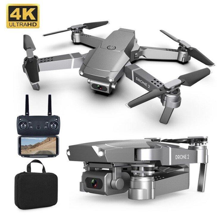 Sklopivi dron E68 namenjen upravljanju na frekvenciji 2,4 GHz.