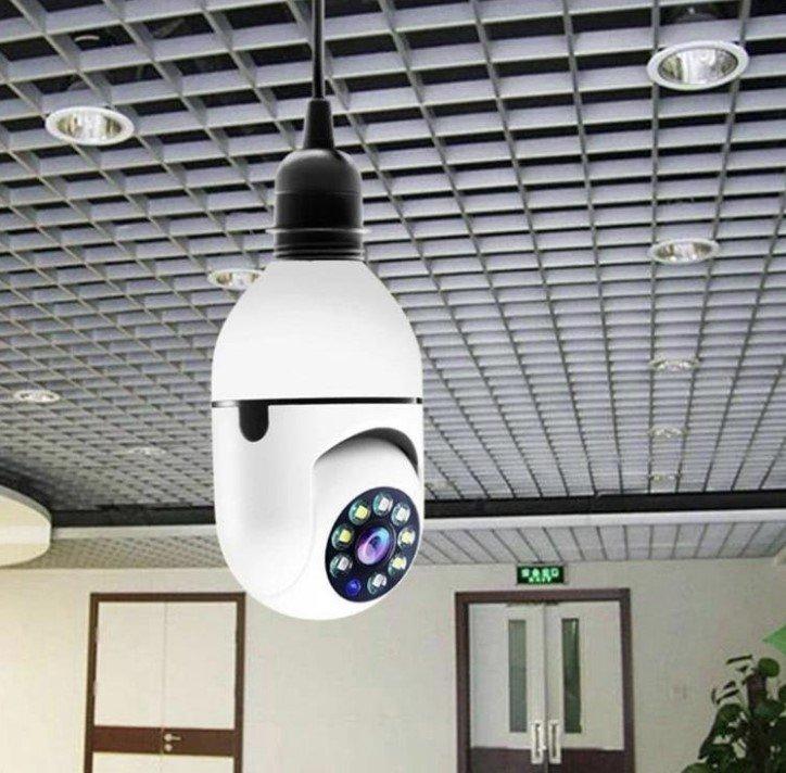 Bela kamera u obliku sijalice za postavljanje u standardno sijalično grlo.