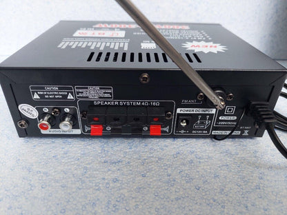 Na slici je pojačalo namenjeno napajanju od 12 V ili 220 V.