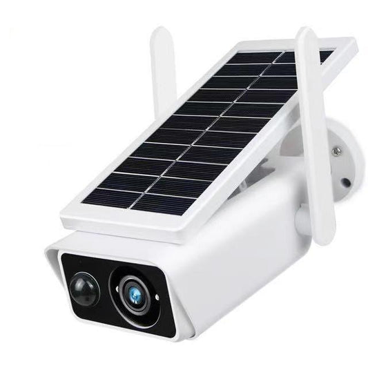 Spoljna nadzorna kamera sa solarnim napajanjem za praćenje prostora.