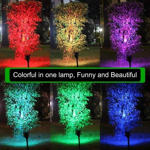 Baštenska solarna lampa sa glavom koja se podešava po vertikali.
