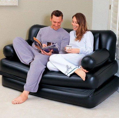 Na slici je prikazana naduvavajuća sofa Multi-Max 5u1 u obliku dvoseda.