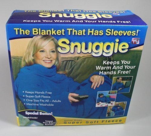 Na slici je prikazano Snuggie ćebe sa rukavima brenda PRODAVANI.