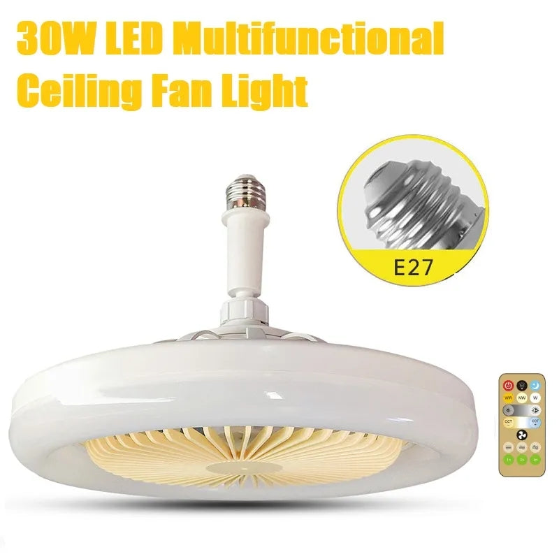 LED rasveta sa ventilatorom i daljinskim upravljačem.