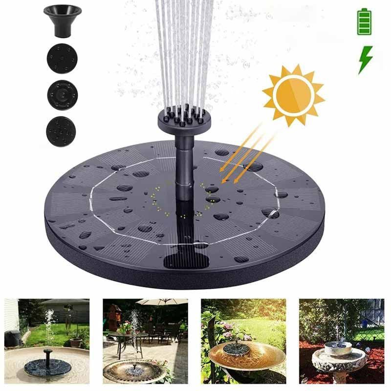 Fontana na sunčevu energiju za baštu i dvorište.