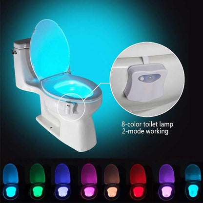 LED lampa za WC šolju sa izborom jedne od osam boja.