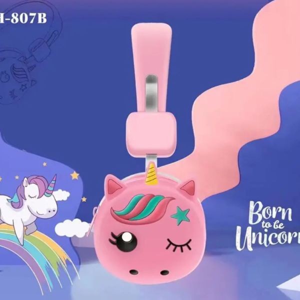 Dečje Pony slušalice sa ugrađenim mikrofonom za razgovore.