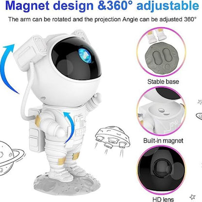 Projektor astronaut sa glavom koja se okreće u svim pravcima.