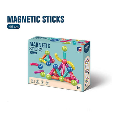 Magnetni elementi u šest boja mogu da se slažu u različite oblike.