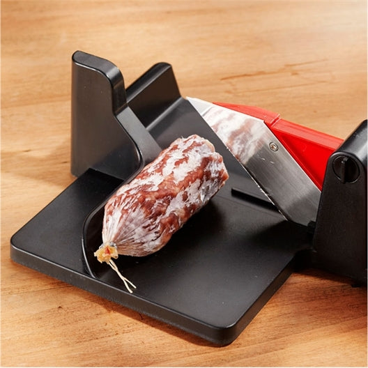 Na fotografiji je kuhinjski alat za sečenje kobasica i salame.