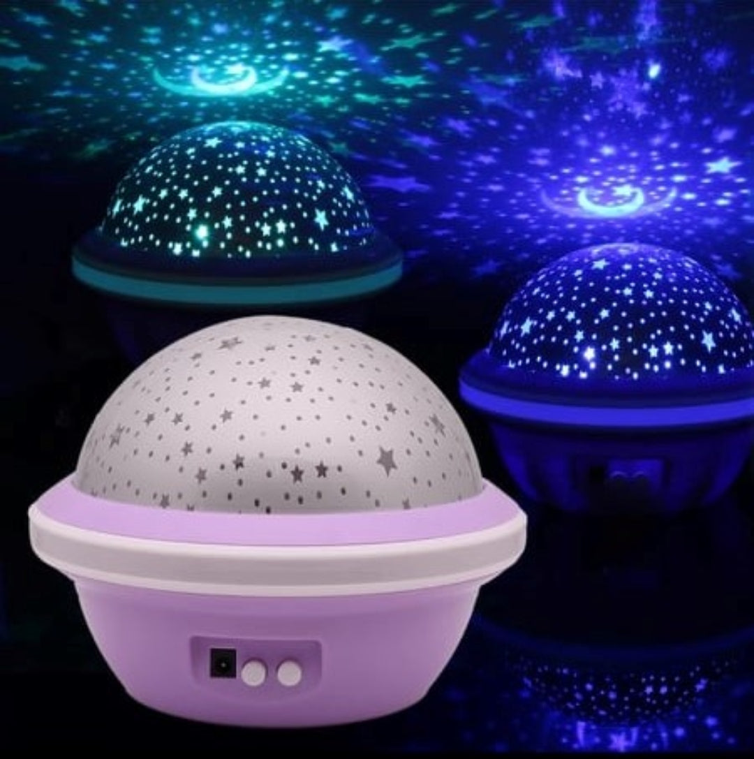 Na slici je predstavljena lampa sa motivom zvezdanog neba.