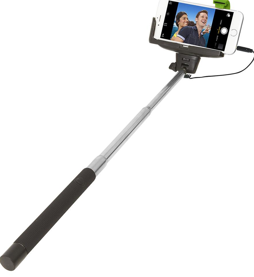 Na slici je crni PRODAVANI štap za selfi.