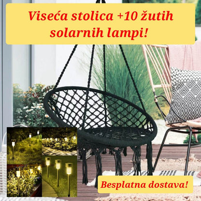 Viseća stolica dostupna u više boja.