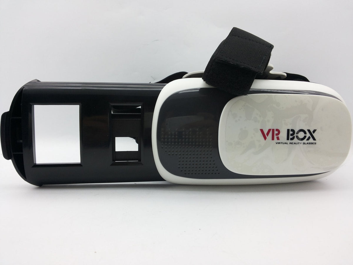 Prikazane su VR naočare BOX 3D uz kontroler.