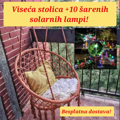 Viseća stolica iz asortimana dekoracije za dom.
