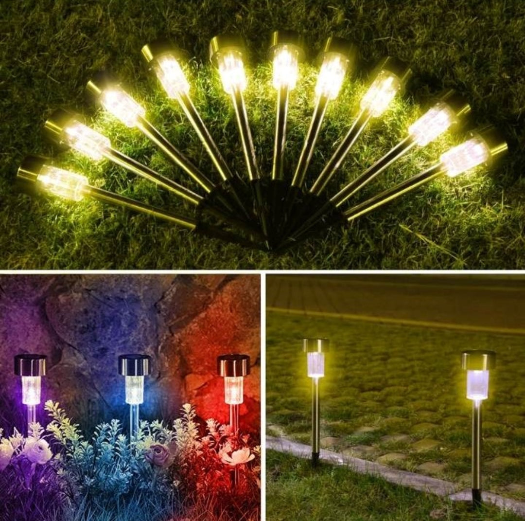 LED lampe za baštenski dekor u toplobeloj boji.