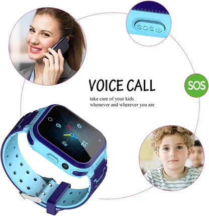 Žuti pametni sat za decu za pozive i lociranje.
