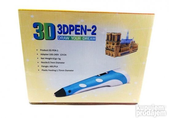 PRODAVANI 3D olovka za izradu trodimenzionalnih crteža.